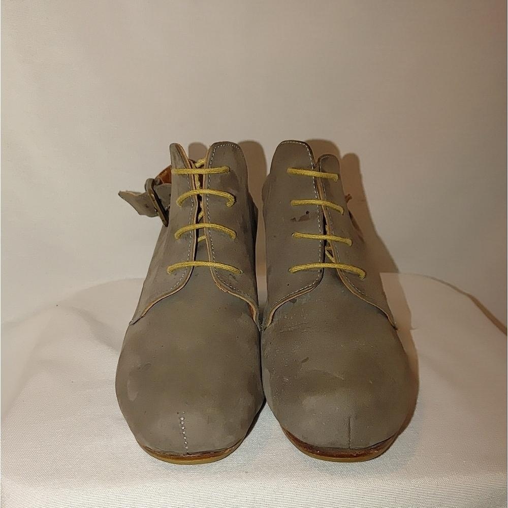 Rachel Comey Lace Up Sling Back Leather Wooden Block Heel Round Toe Mule 8.5 - Picture 3 of 14
